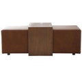 Keiichi Campden Ottoman in Leather