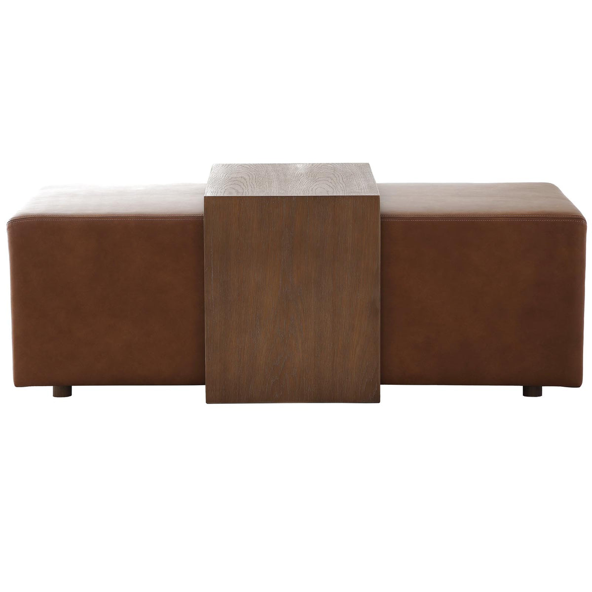 Keiichi Campden Ottoman in Leather