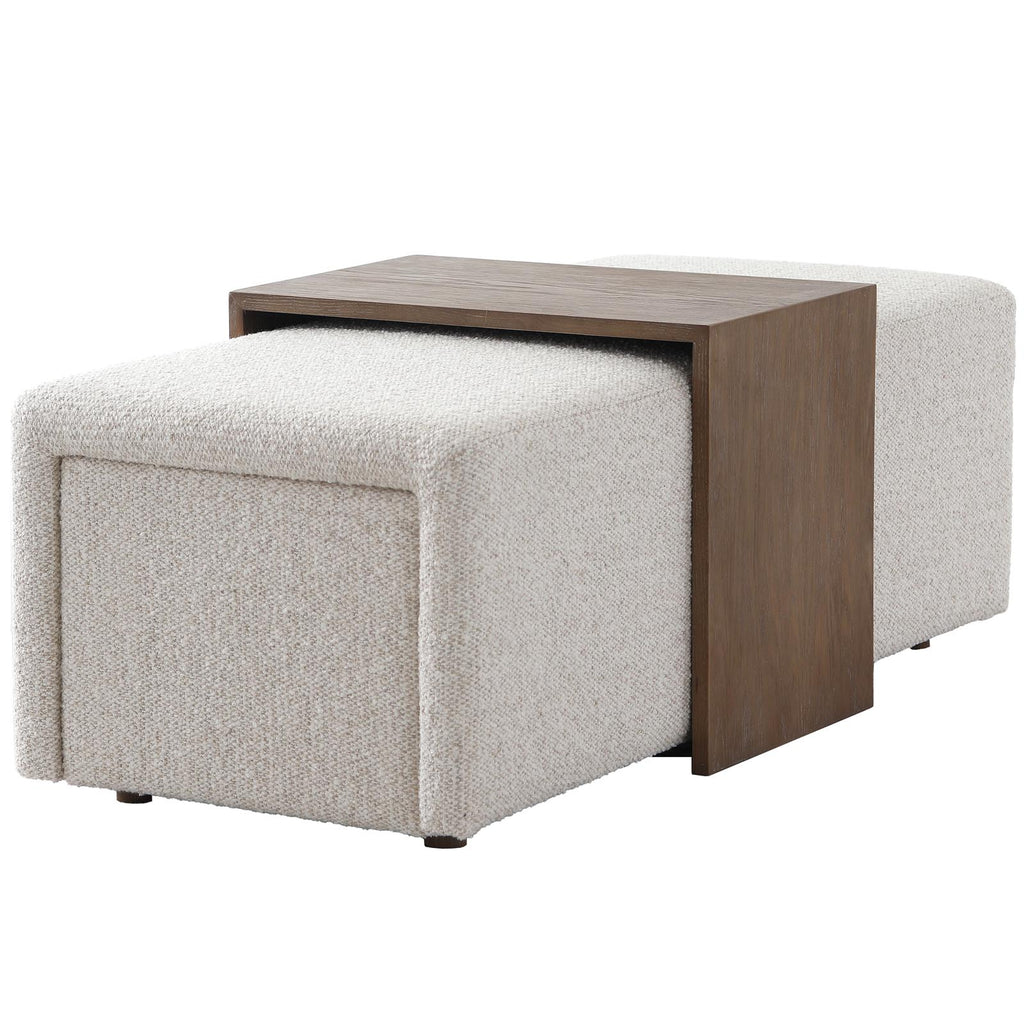 Keiichi Campden Ottoman in Natural, view 8