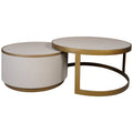 Keiichi Hazlemere Shagreen Nesting Coffee Table Set
