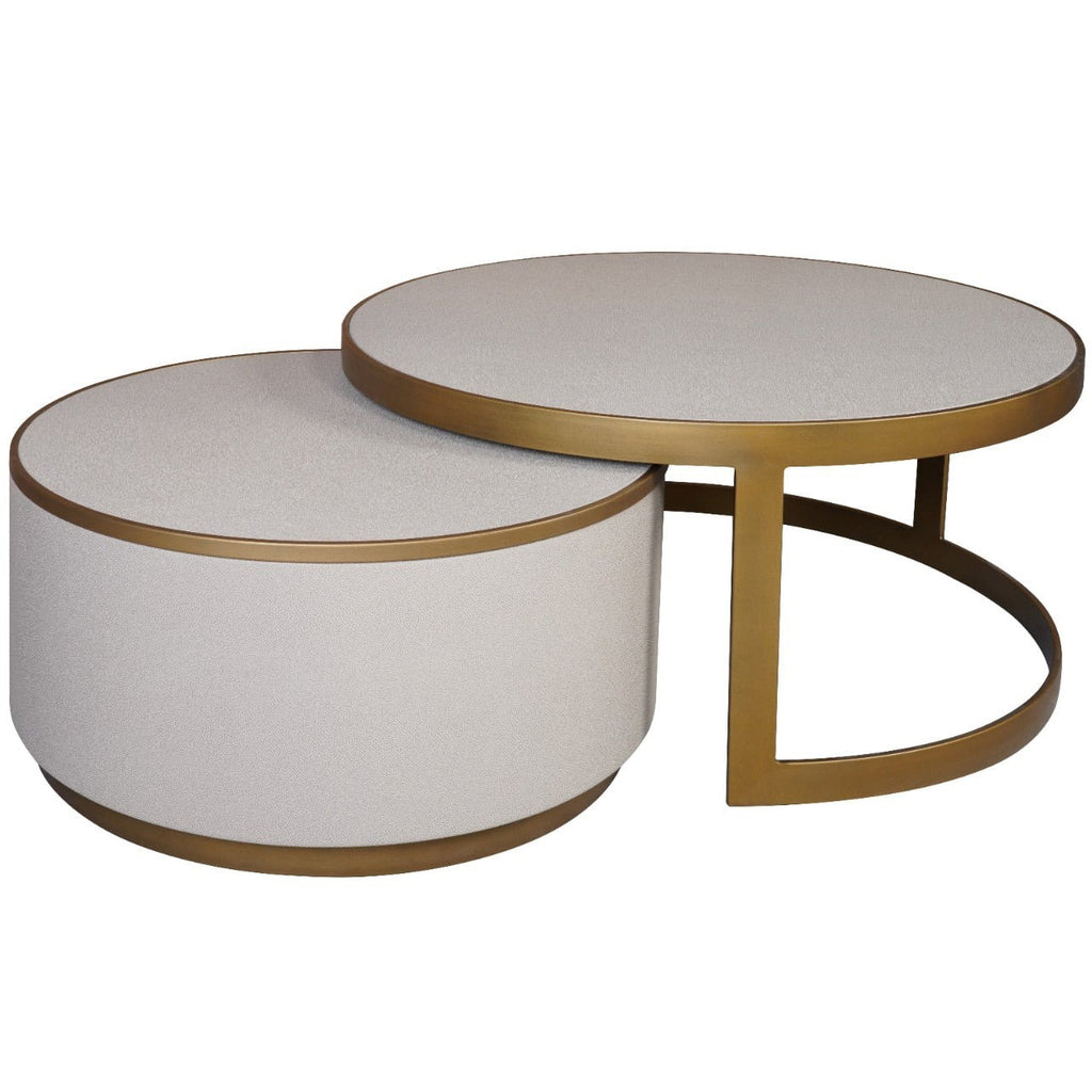 Keiichi Hazlemere Shagreen Nesting Coffee Table Set, view 3
