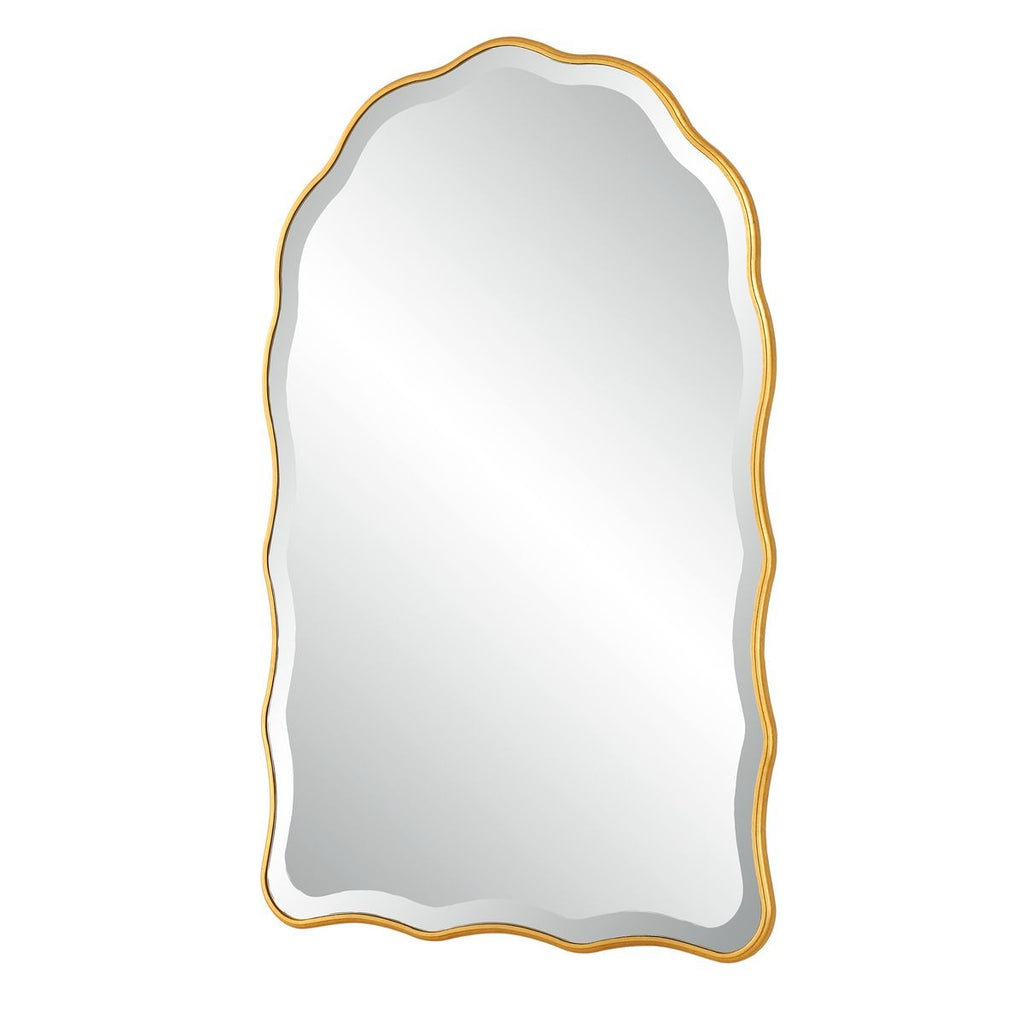Keiichi Irregular Arched Mirror in Gold Leaf, view 4