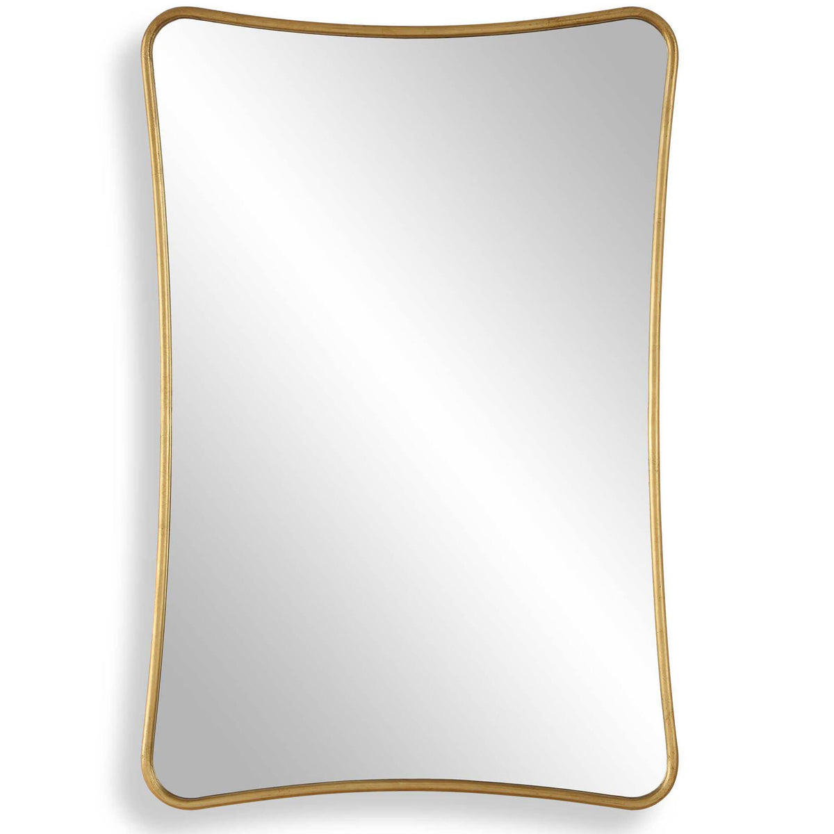 Keiichi Marianne Mirror in Gold Leaf