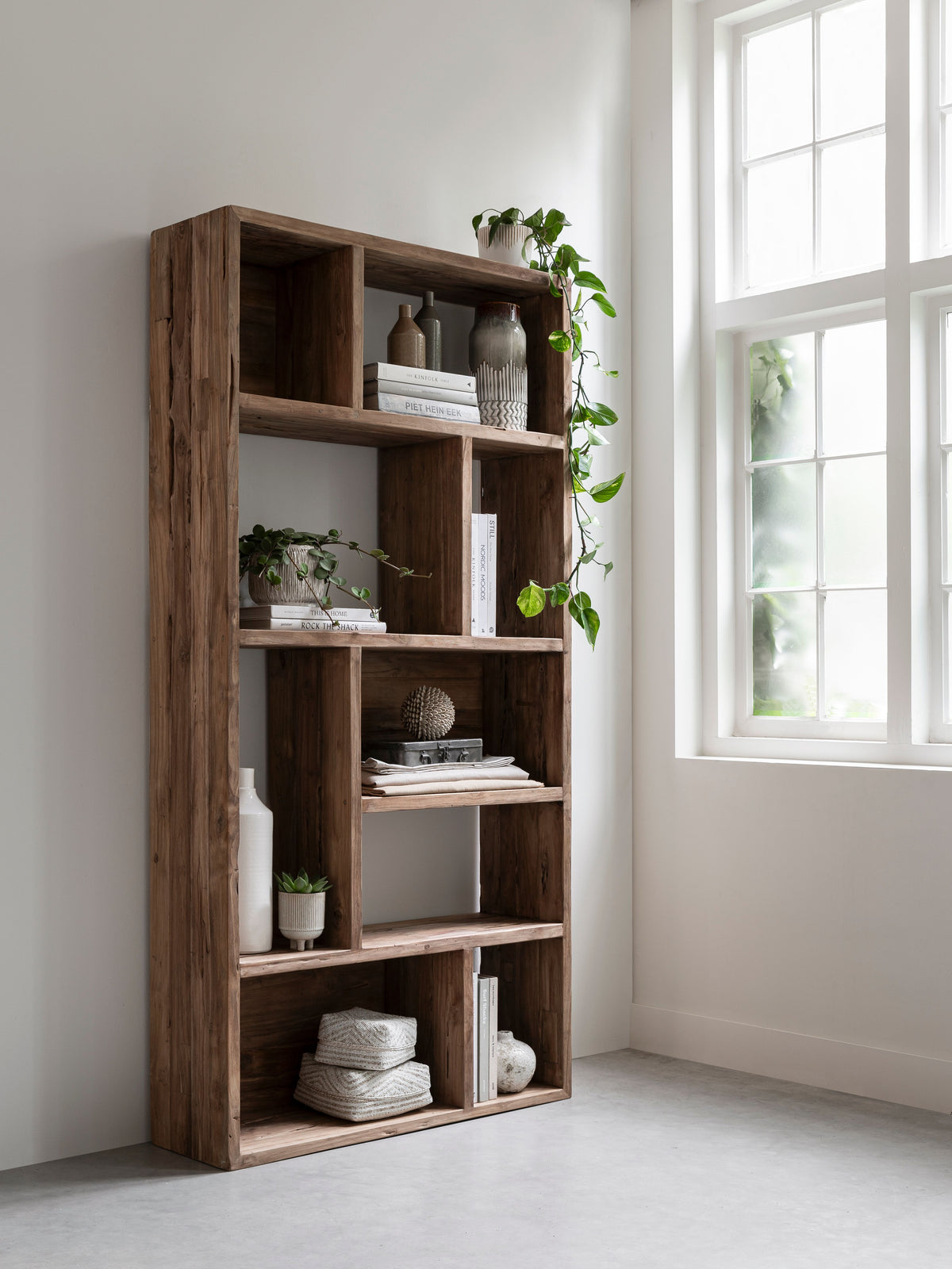 MUST Living Bookrack Gallery, 9 open racks in a room setting