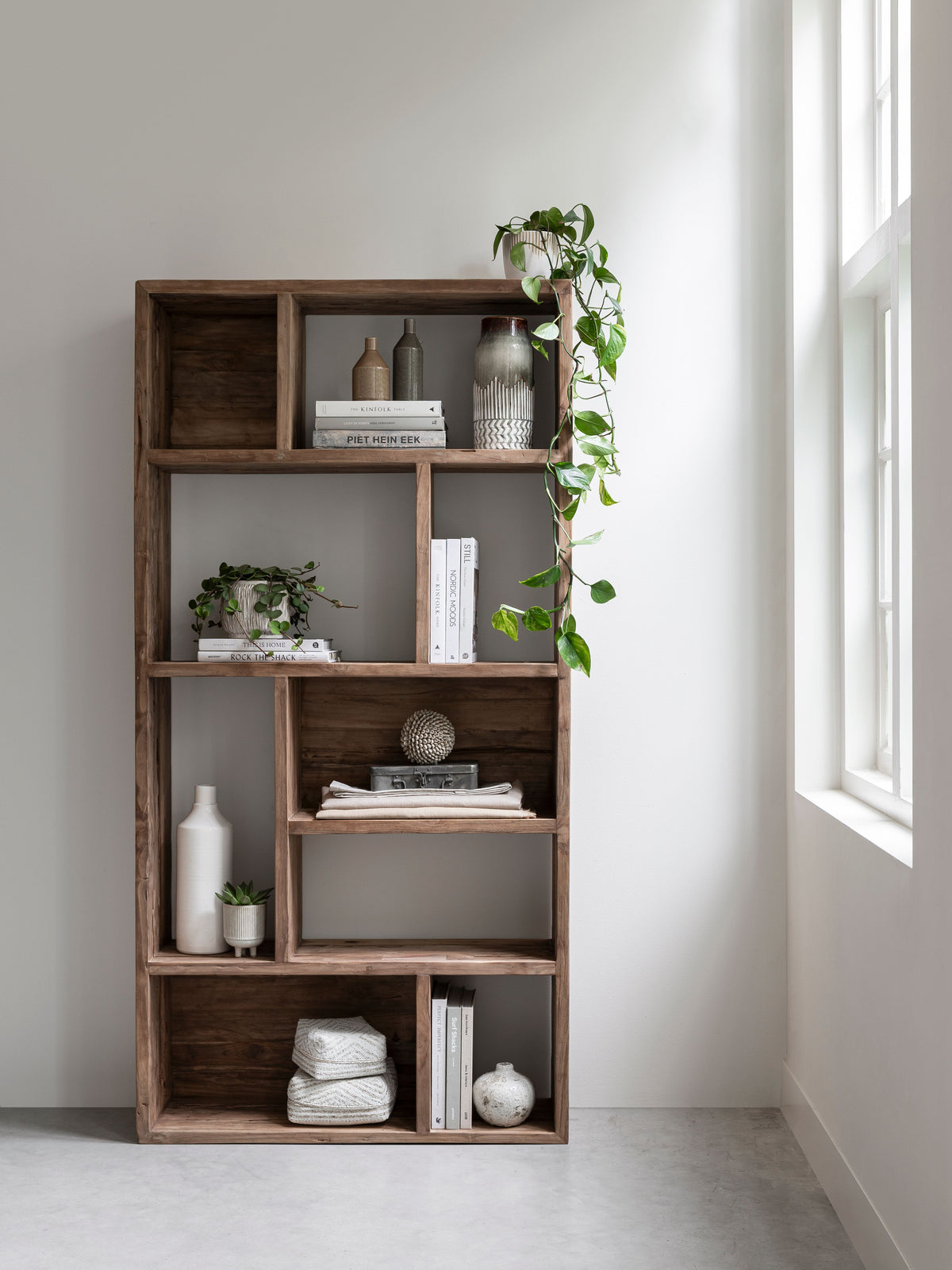 MUST Living Bookrack Gallery, 9 open racks in a room setting