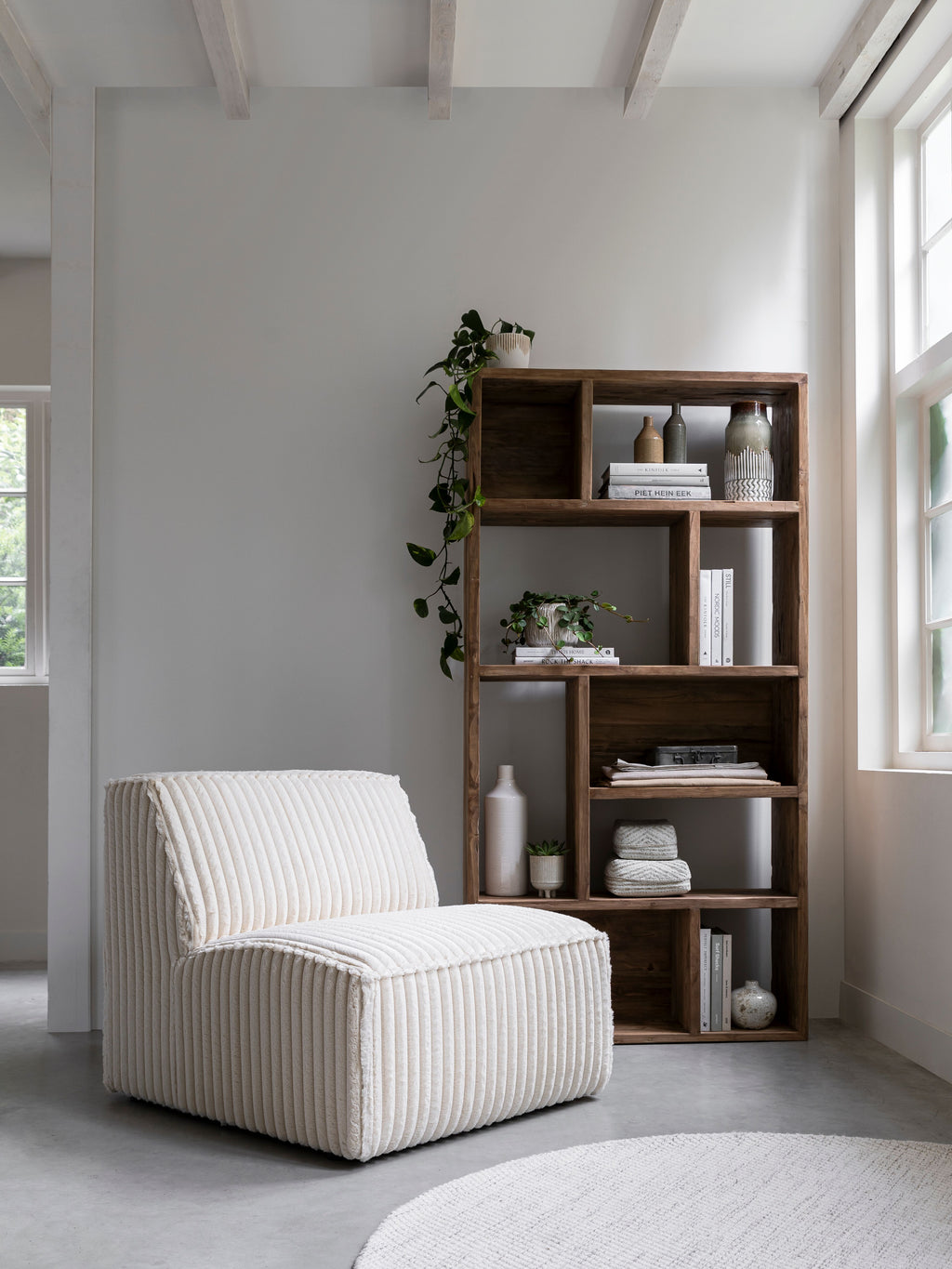 MUST Living Bookrack Gallery, 9 open racks in a room setting