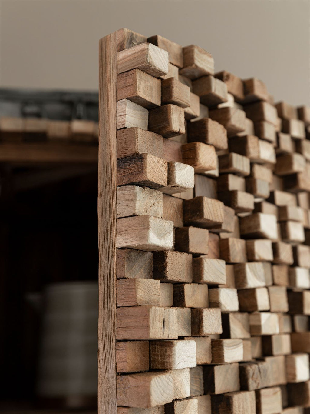 MUST Living Cupboard Sticks, 2 doors and 6 shelves detail