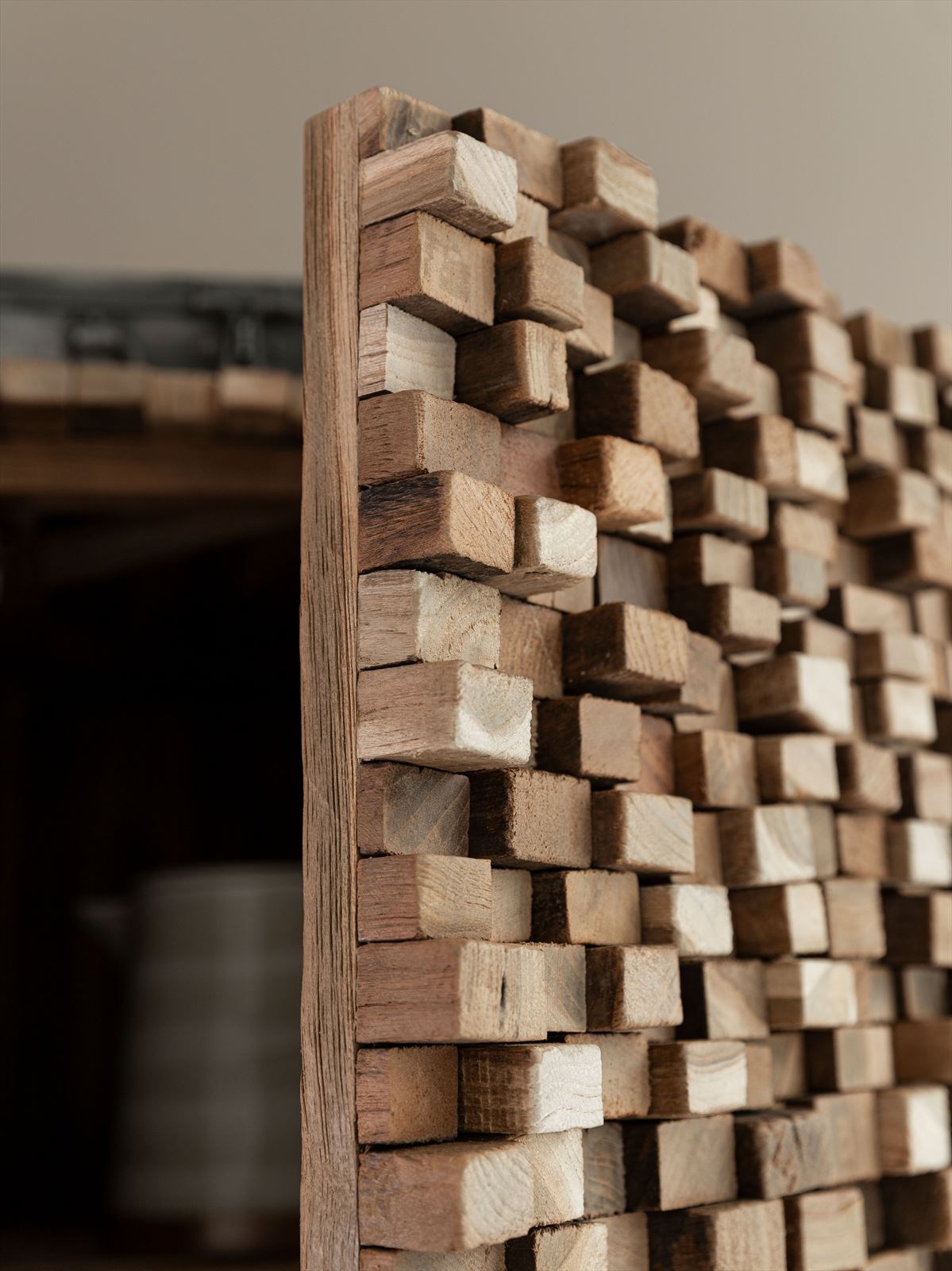 MUST Living Cupboard Sticks, 2 doors and 6 shelves detail