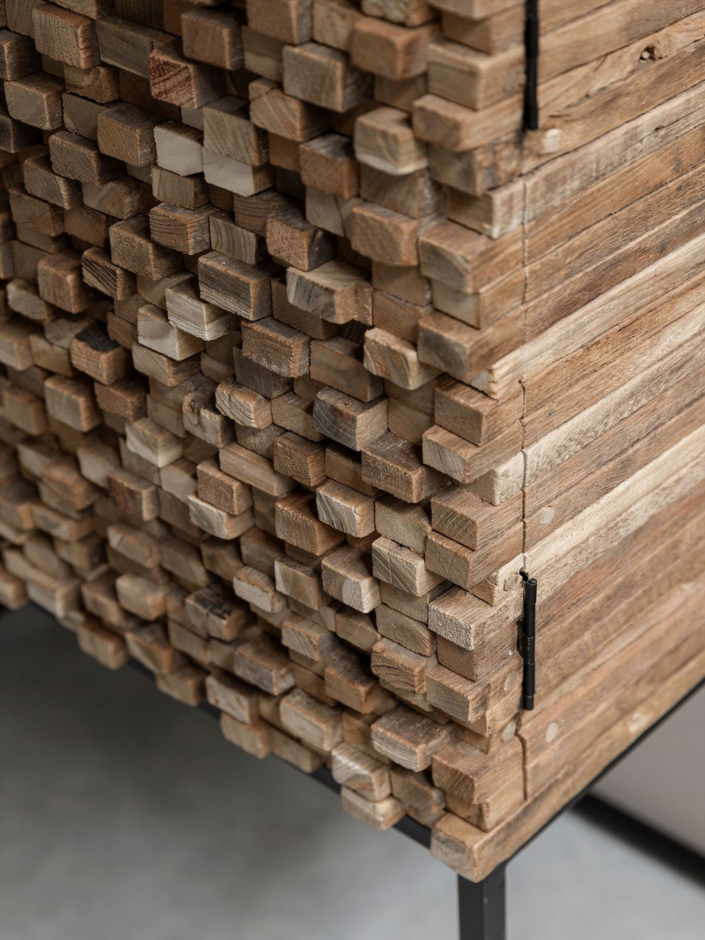 MUST Living Cupboard Sticks, 2 doors and 6 shelves detail