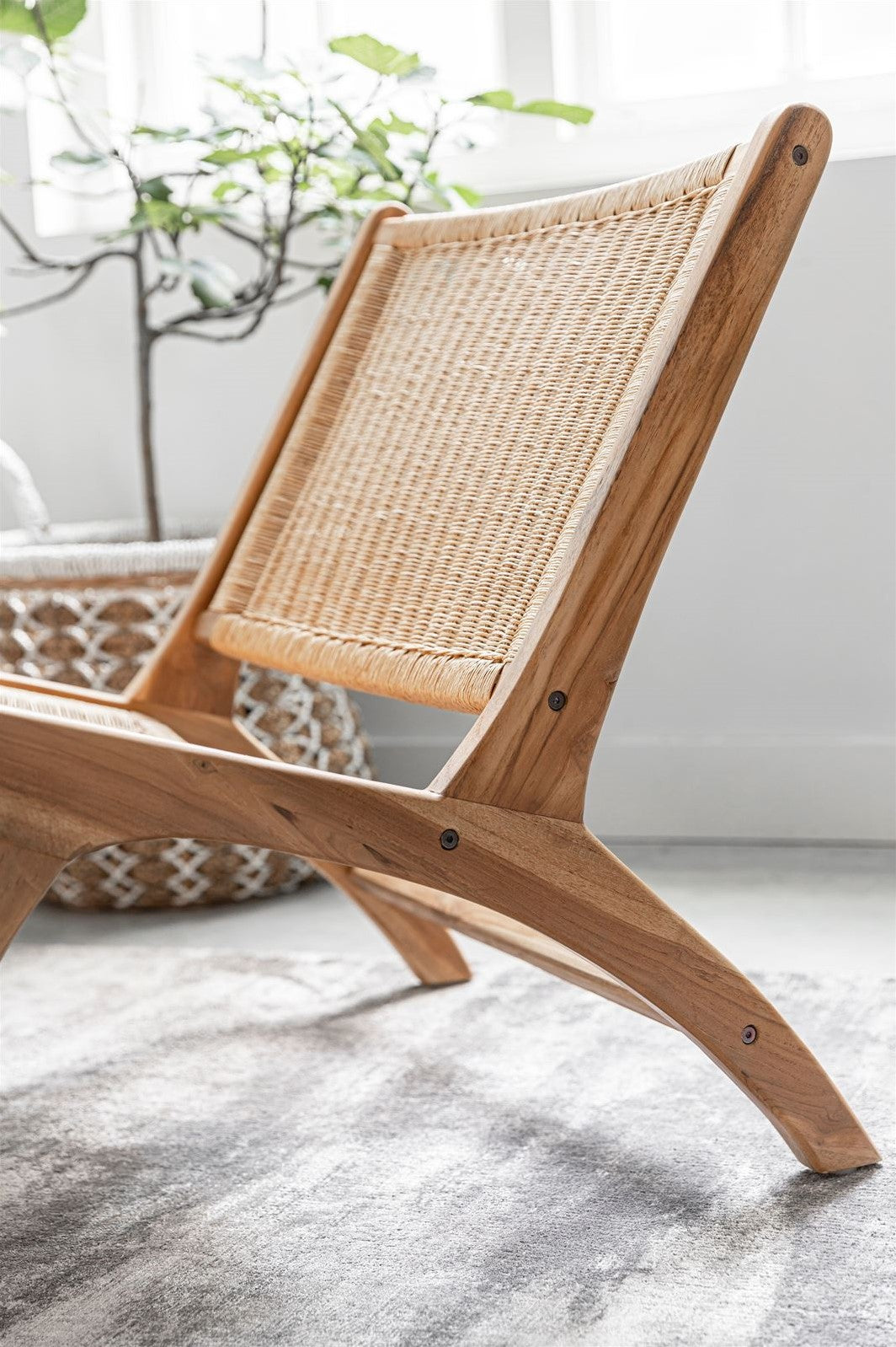 MUST Living Lounge chair Lazy Loom Natural detail