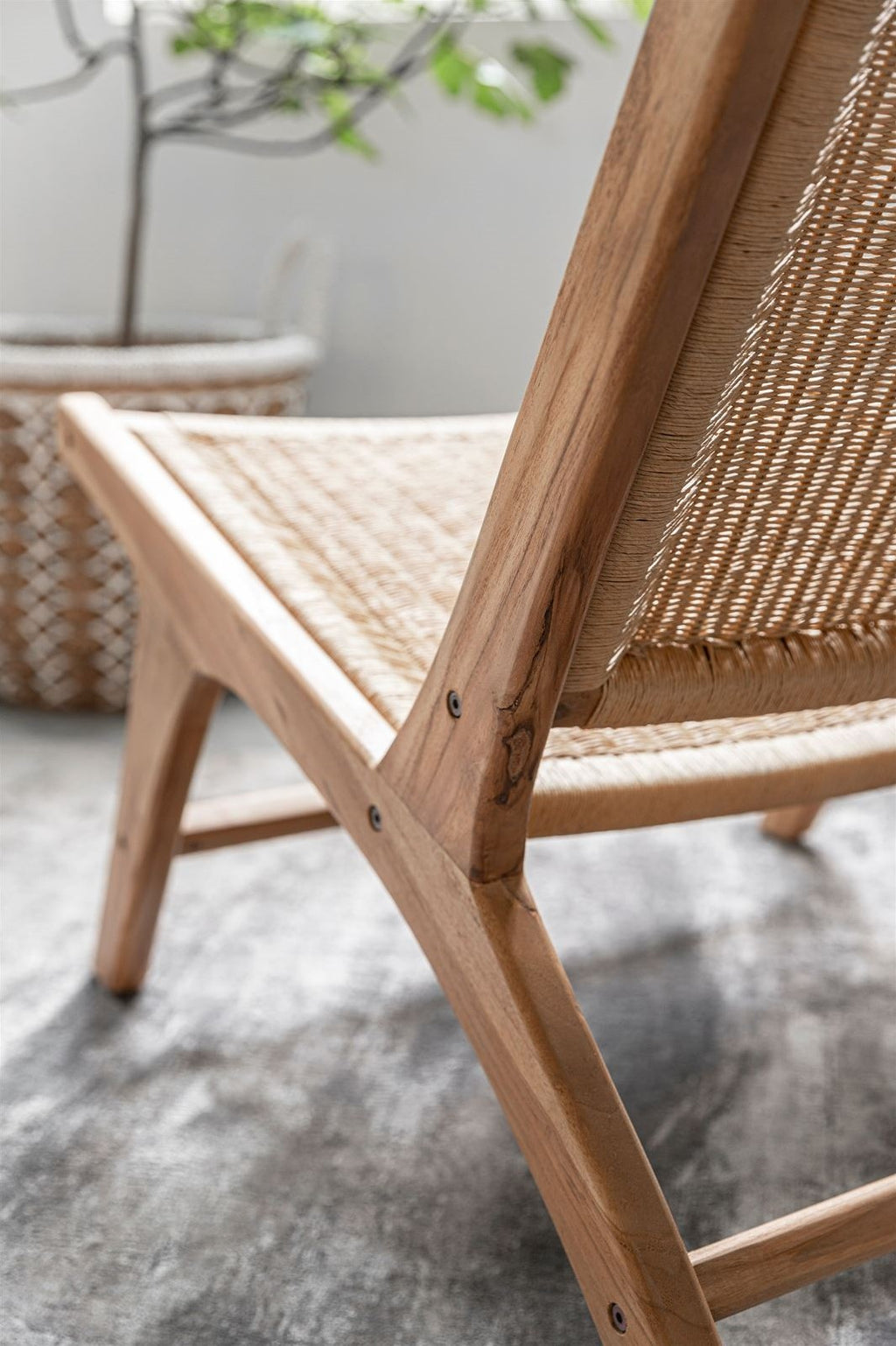 MUST Living Lounge chair Lazy Loom Natural detail