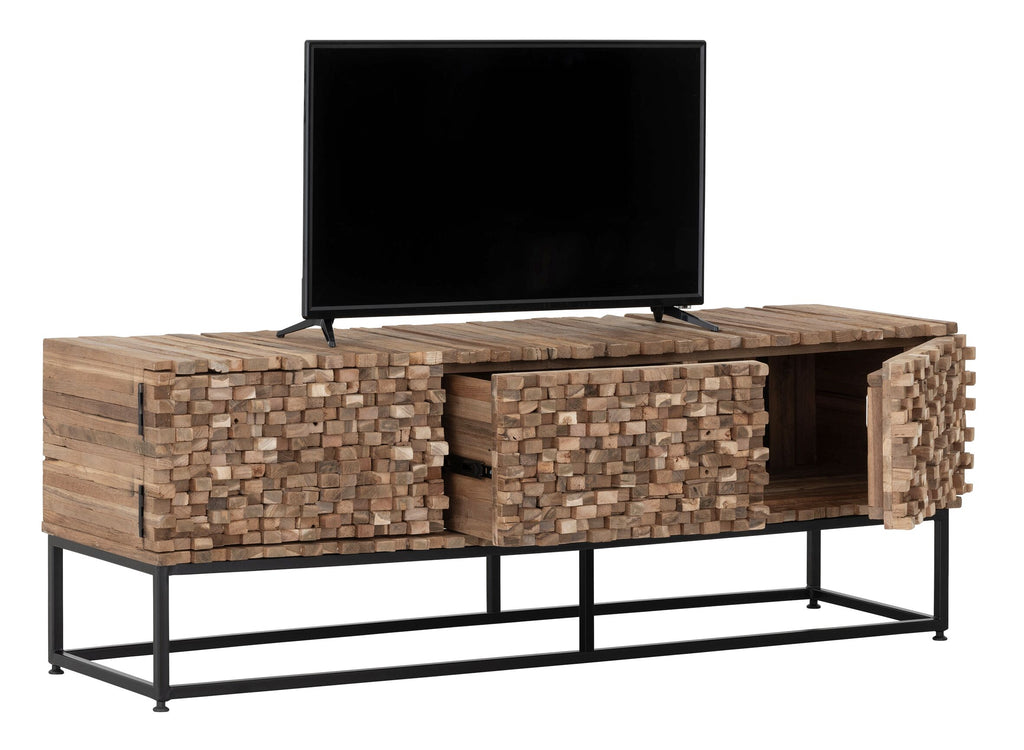 MUST Living TV stand Sticks, 2 doors and 1 drawer