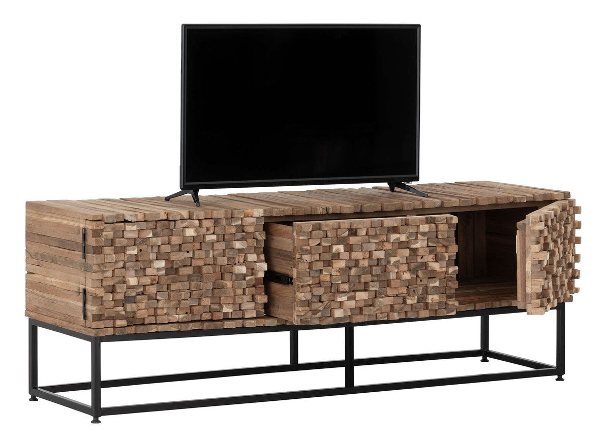 MUST Living TV stand Sticks, 2 doors and 1 drawer