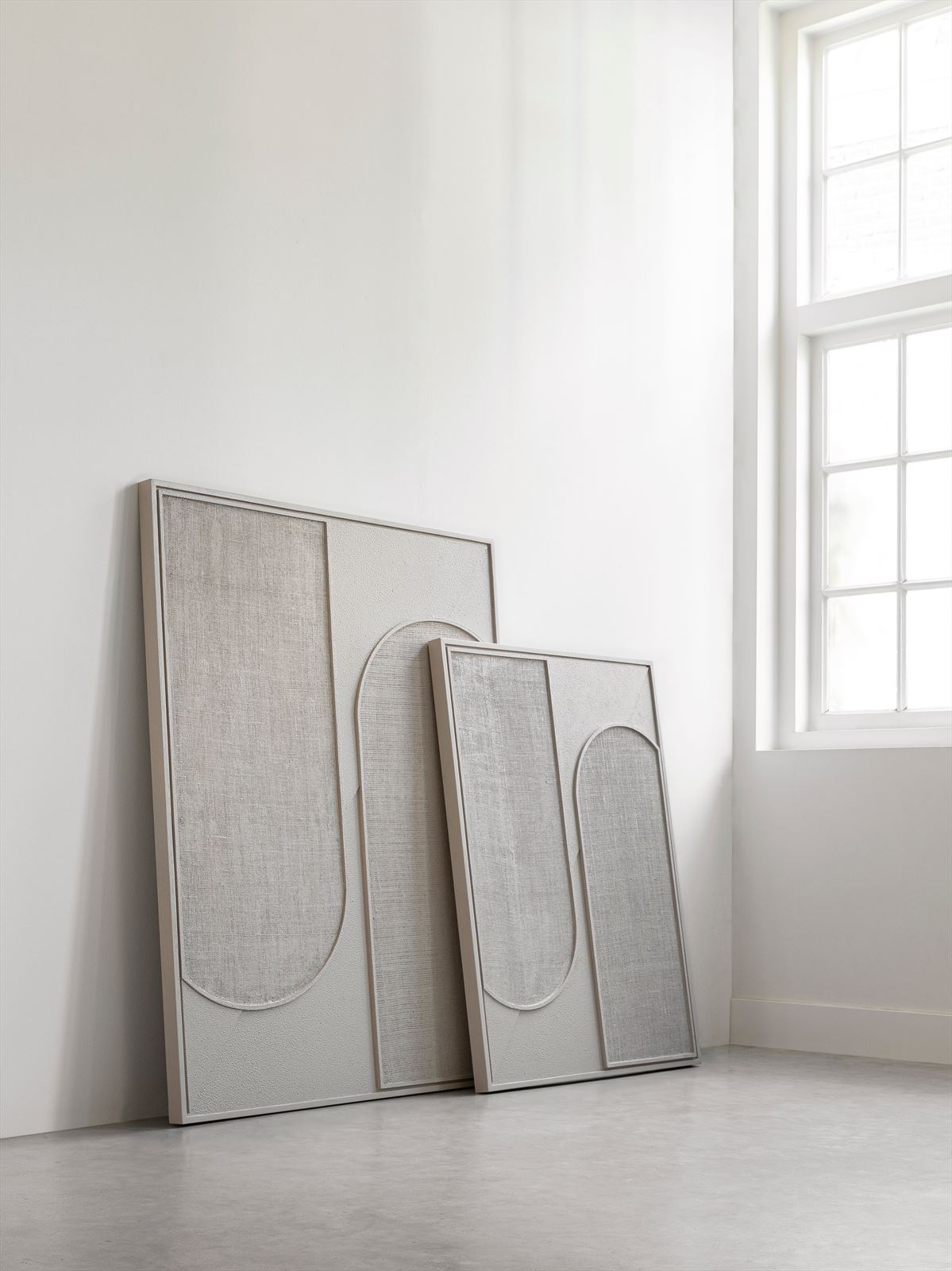 MUST Living Wall Panel Elyn Cream large in a room setting
