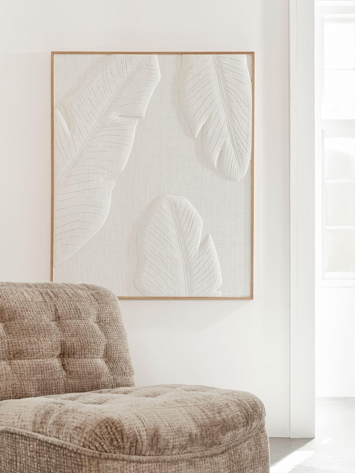 MUST Living Wall Panel Indian Banana Leaf in a room setting
