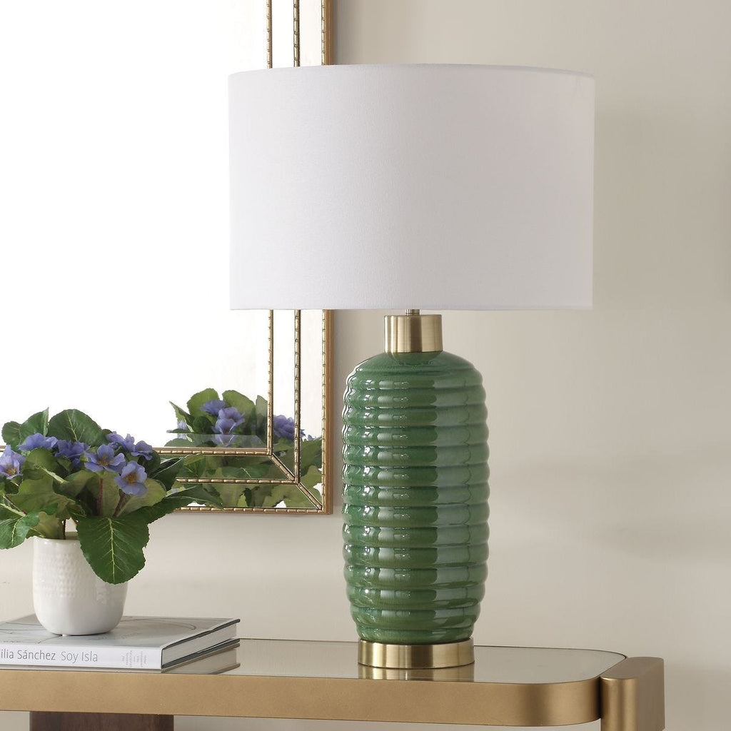 Keiichi Oakley Table Lamp in Green, view 3