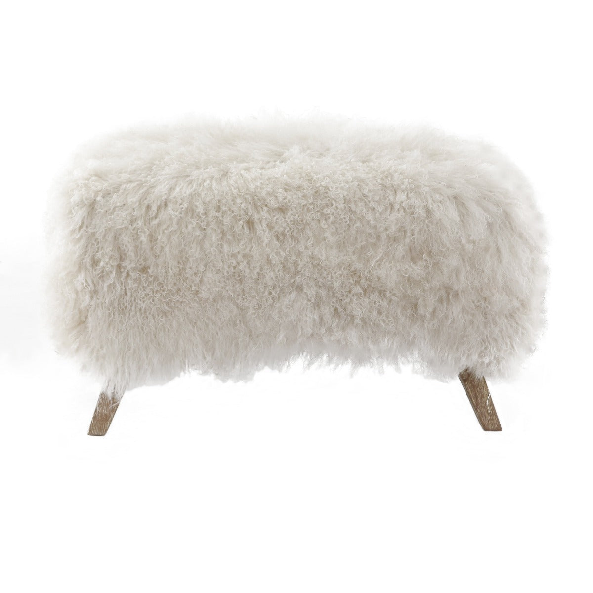 Keiichi Baaarb Ottoman in Real Sheepskin, view 5