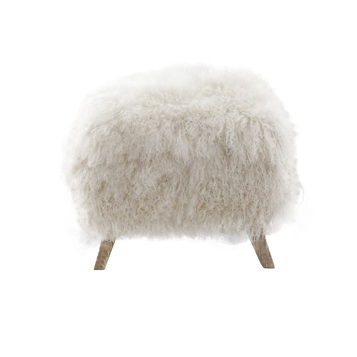 Keiichi Baaarb Ottoman in Real Sheepskin, view 4