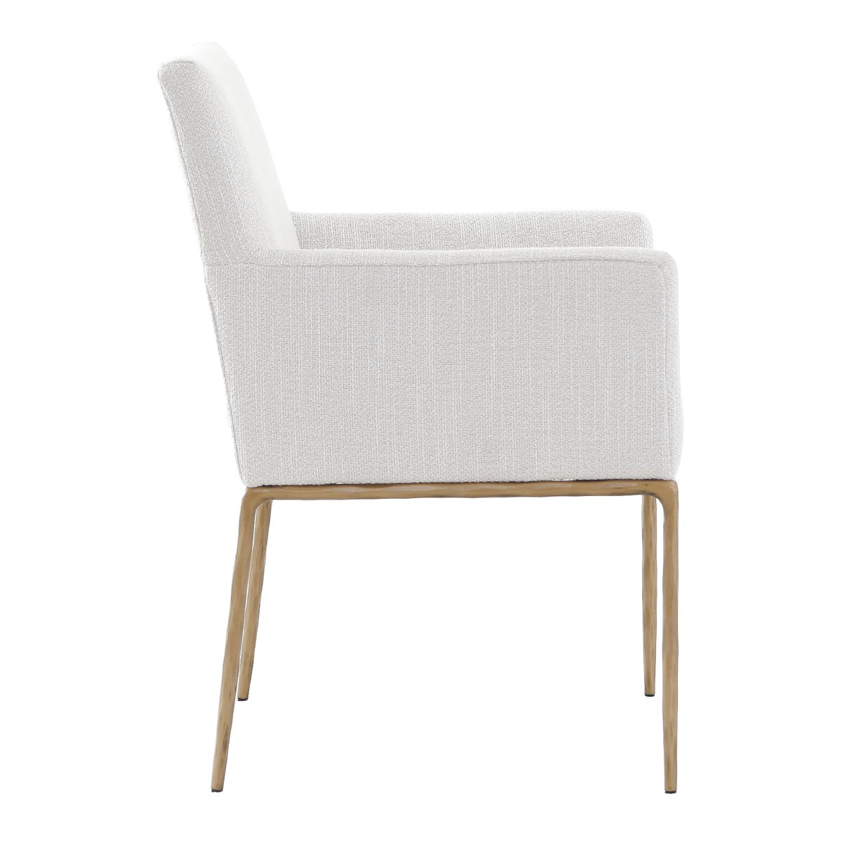 Keiichi Sloane Dining Arm Chair in Aged Brass, view 6
