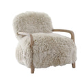 Keiichi Baaarb Real Sheepskin Accent Chair