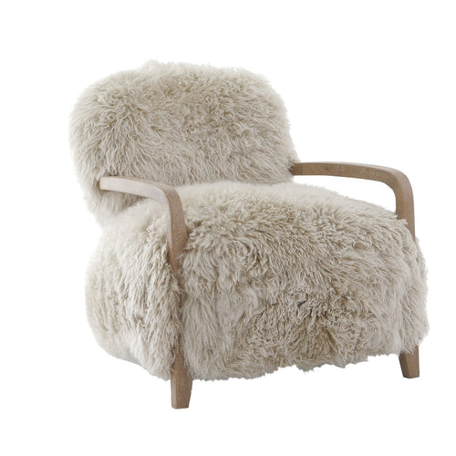 Keiichi Baaarb Real Sheepskin Accent Chair