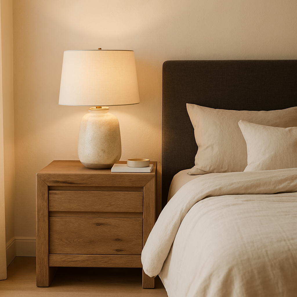 Keiichi Reclaimed Oak Bedside Cabinet, view 2