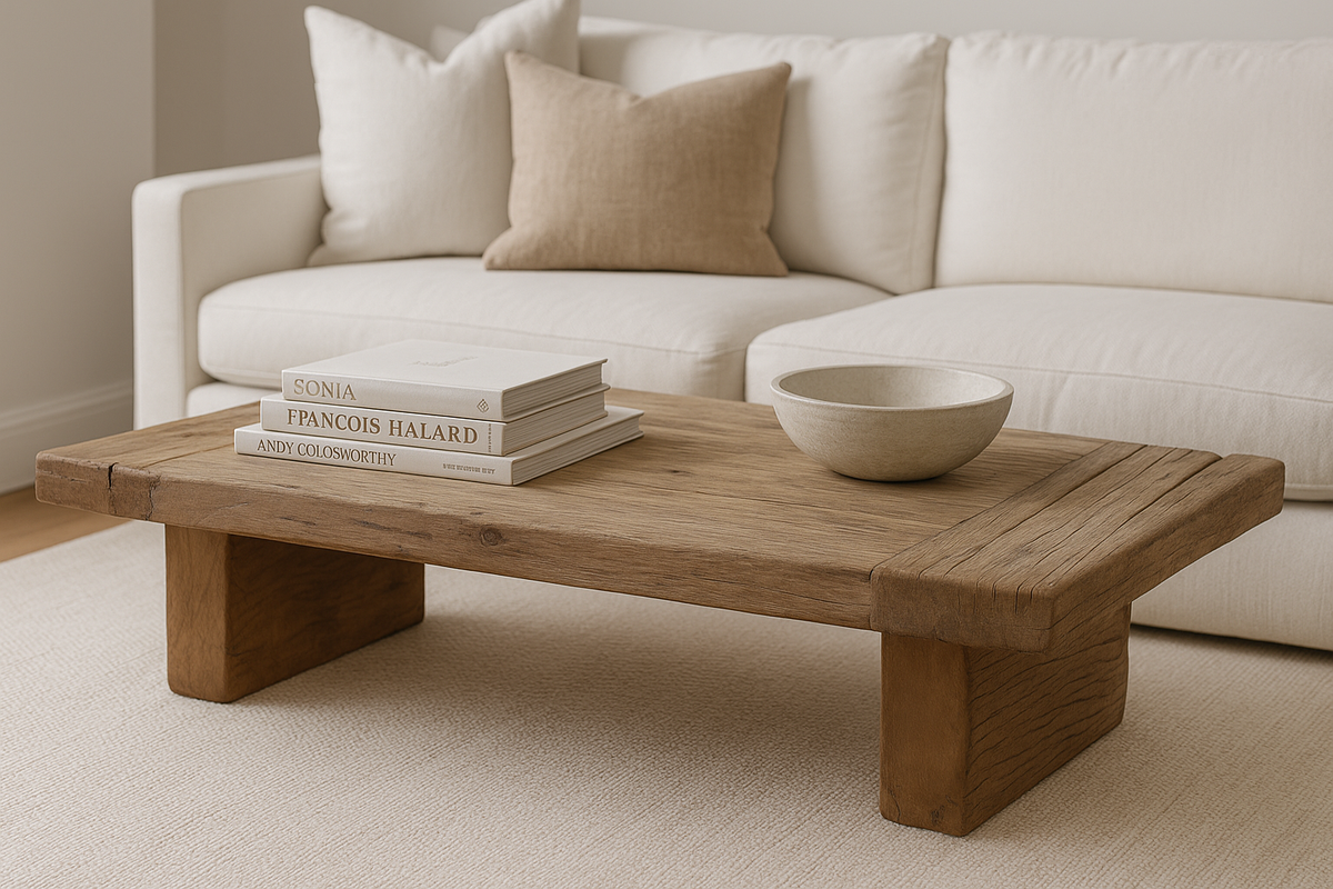 Keiichi Reclaimed Oak Coffee Table, view 2