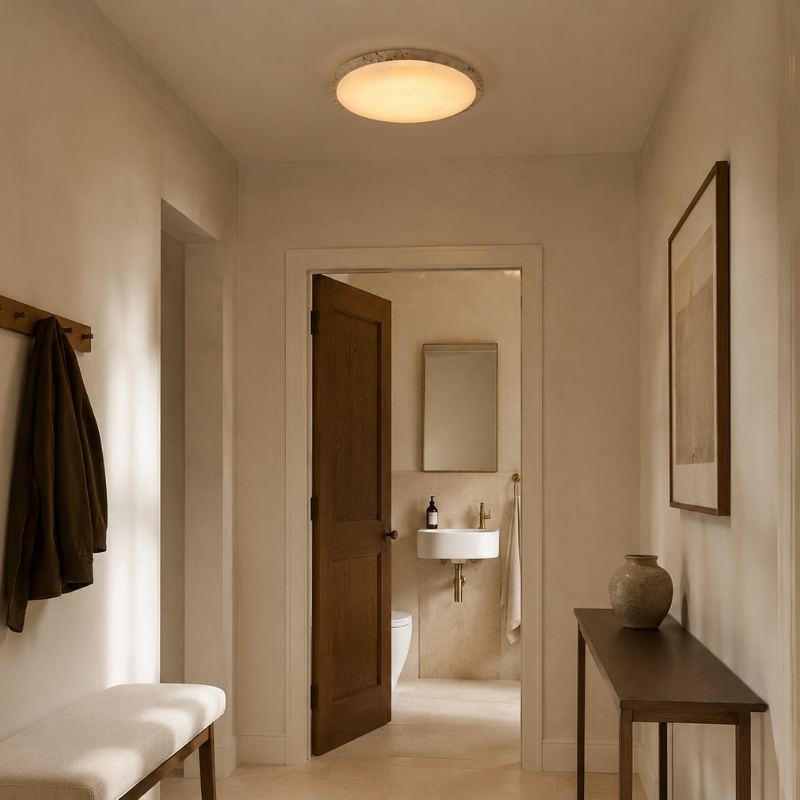 Keiichi Roland Alabaster Ceiling Light, view 2
