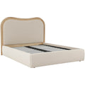 Keiichi Sandford Curved Upholstered Bed - King Size