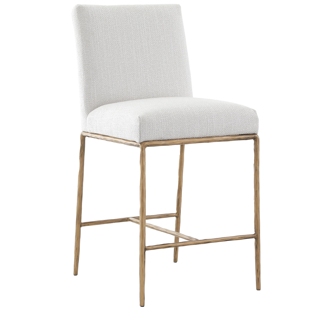 Keiichi Sloane Counter Stool in Aged Brass