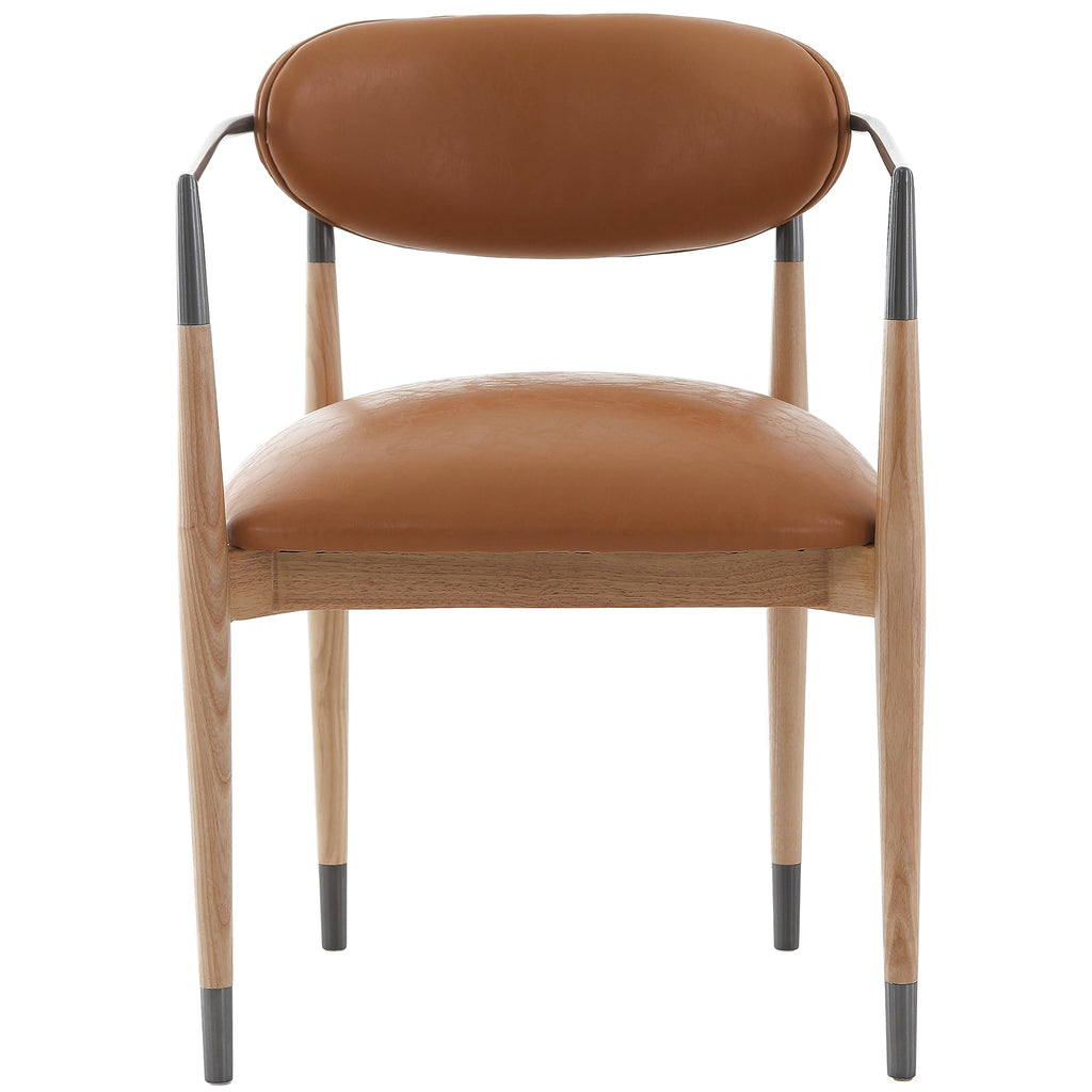 Keiichi Soho Dining Chair in Natural and Bronze, view 14