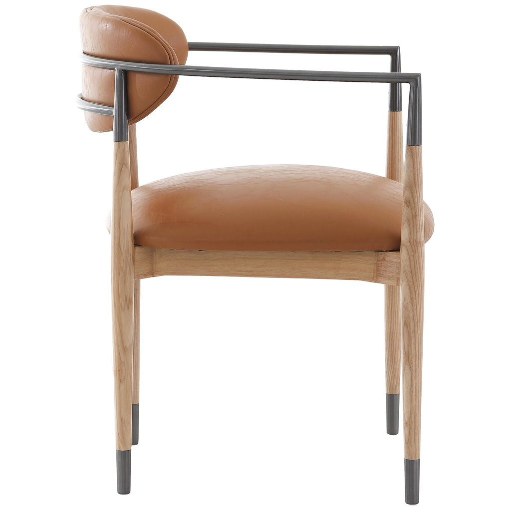 Keiichi Soho Dining Chair in Natural and Bronze, view 15