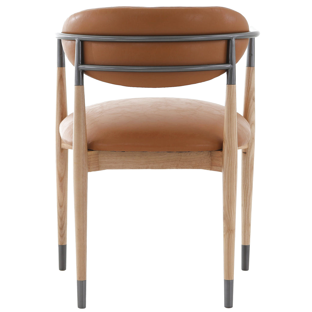 Keiichi Soho Dining Chair in Natural and Bronze, view 16
