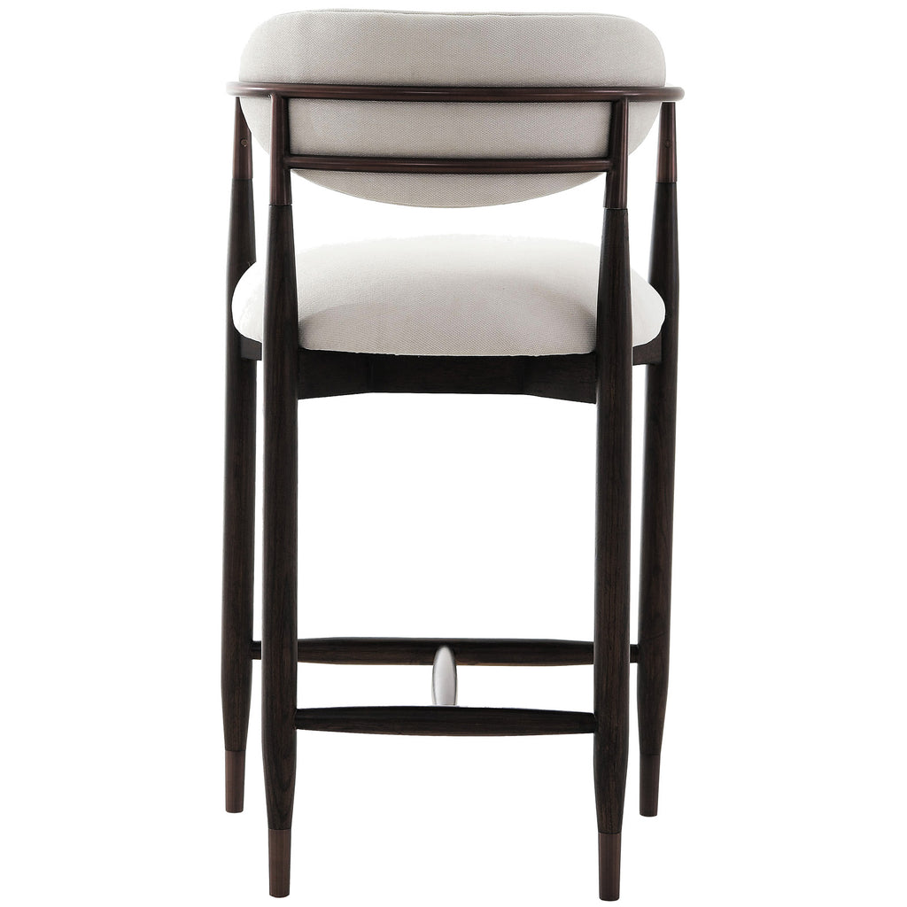 Keiichi Soho Counter Stool in Walnut and Bronze, view 6