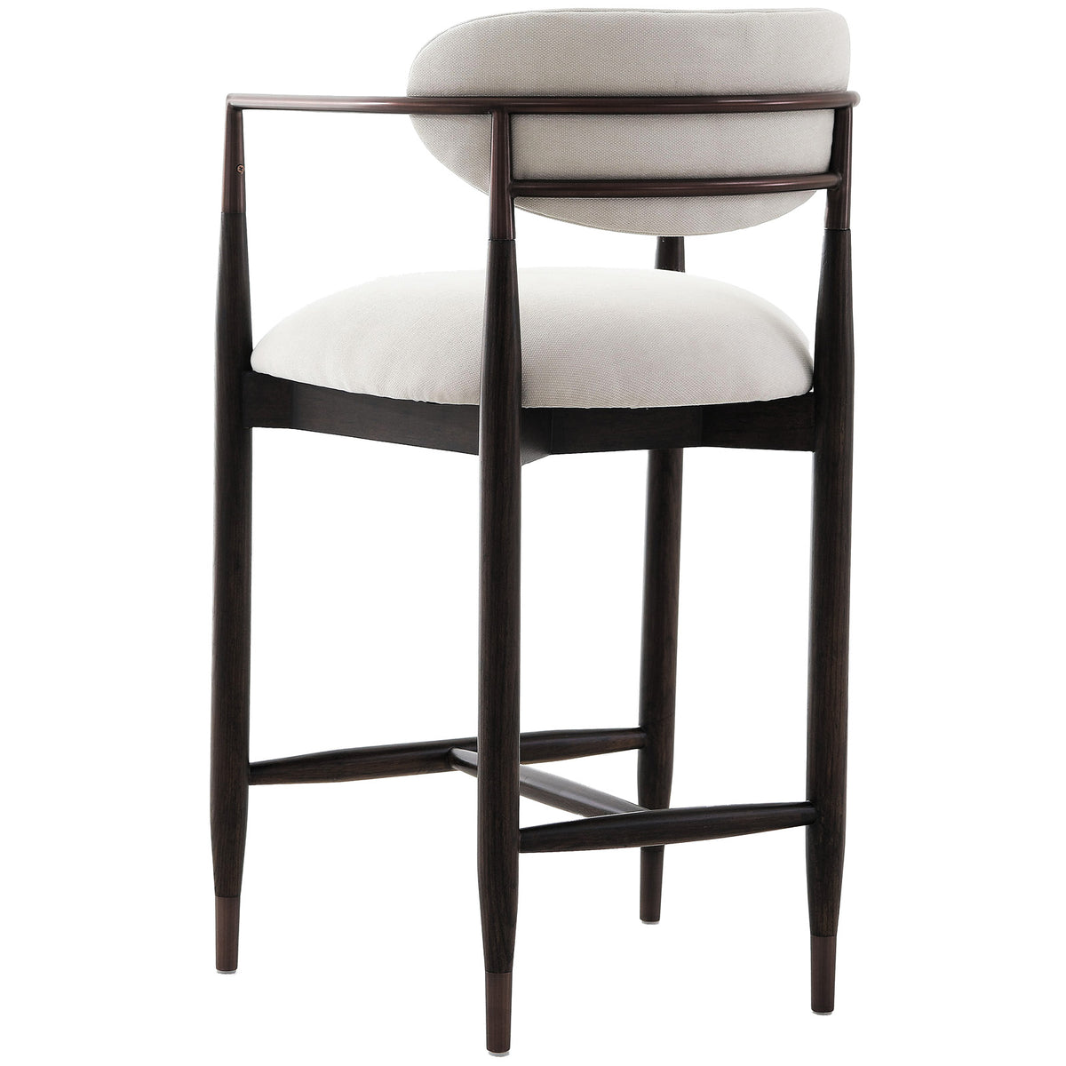 Keiichi Soho Counter Stool in Walnut and Bronze, view 4