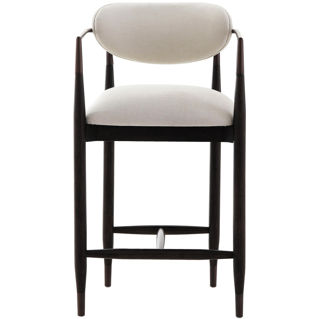 Keiichi Soho Counter Stool in Walnut and Bronze, view 3