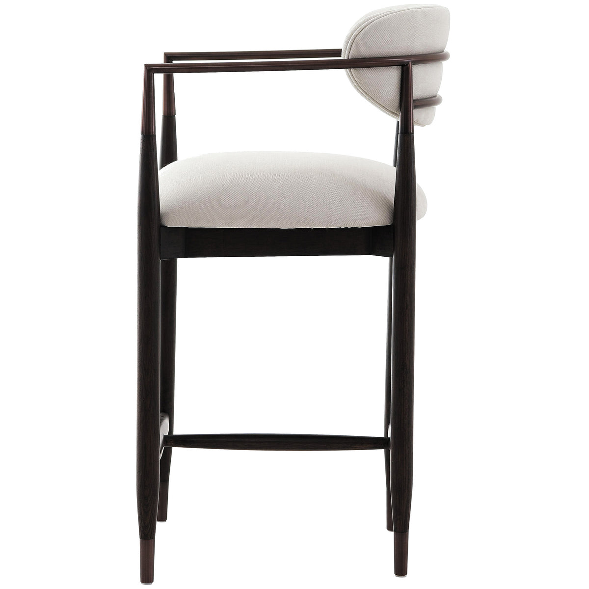 Keiichi Soho Counter Stool in Walnut and Bronze, view 5