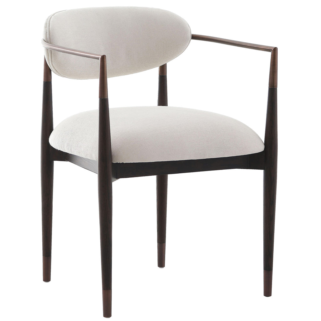 Keiichi Soho Dining Chair in Walnut and Bronze