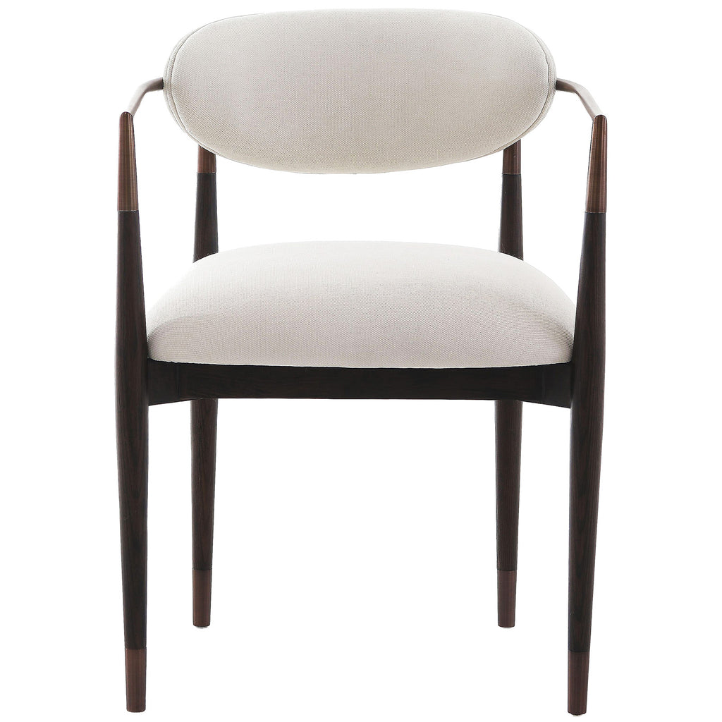 Keiichi Soho Dining Chair in Walnut and Bronze, view 2