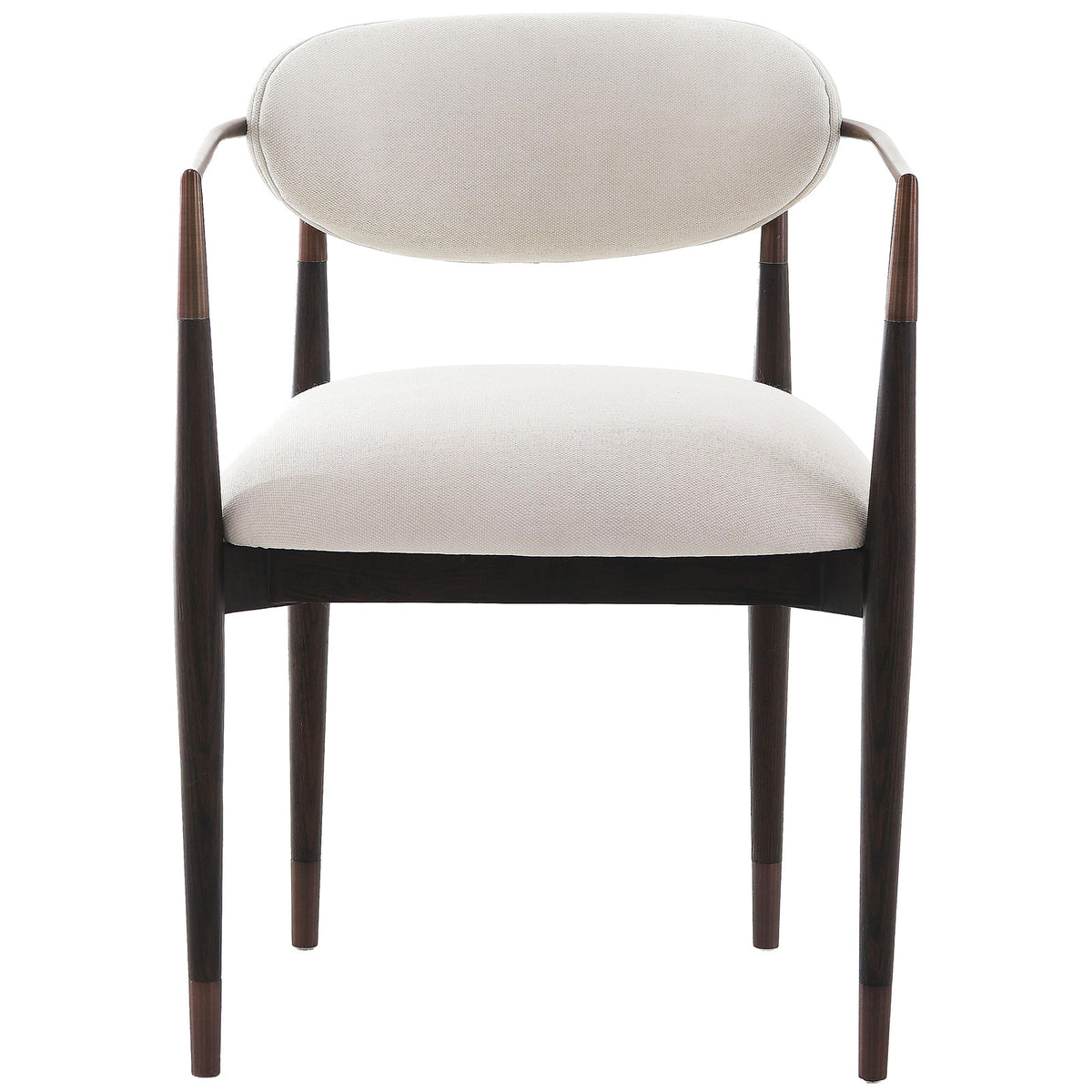 Keiichi Soho Dining Chair in Walnut and Bronze, view 2