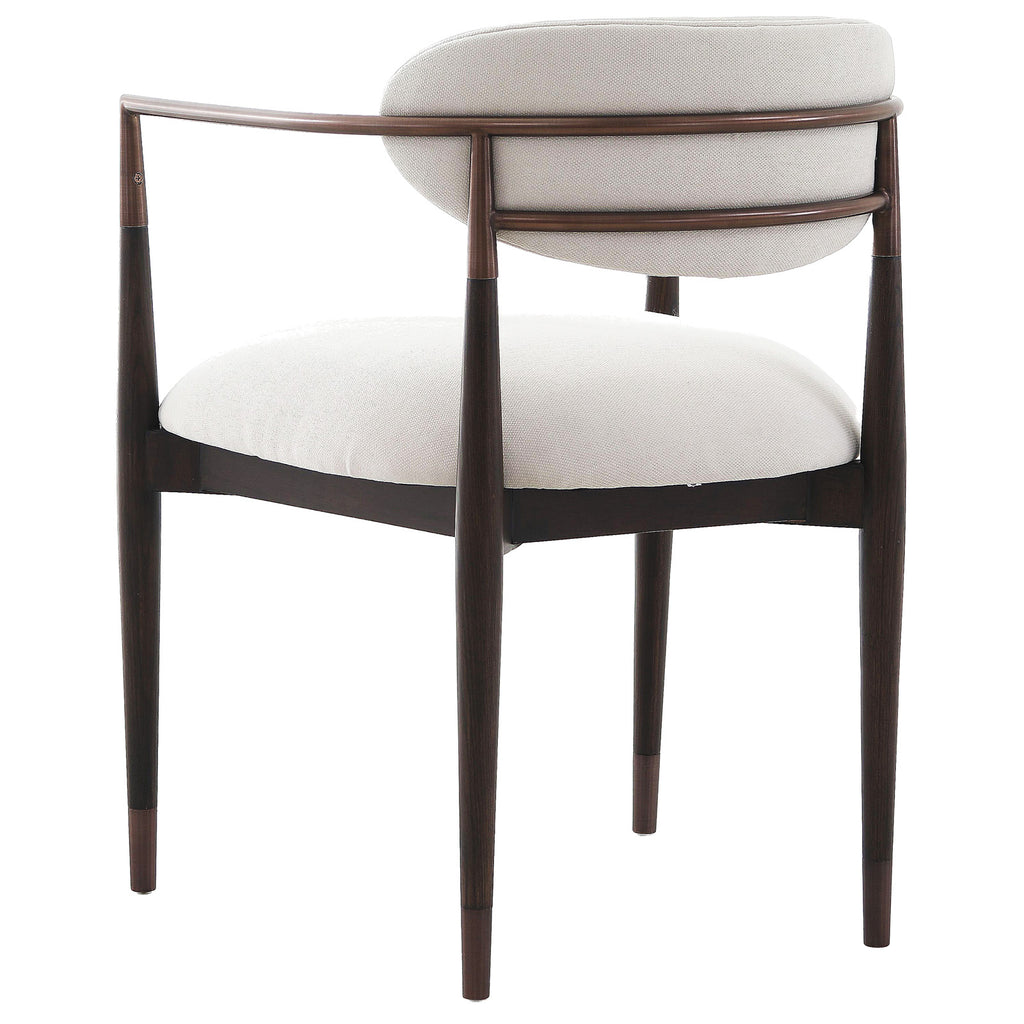 Keiichi Soho Dining Chair in Walnut and Bronze, view 3