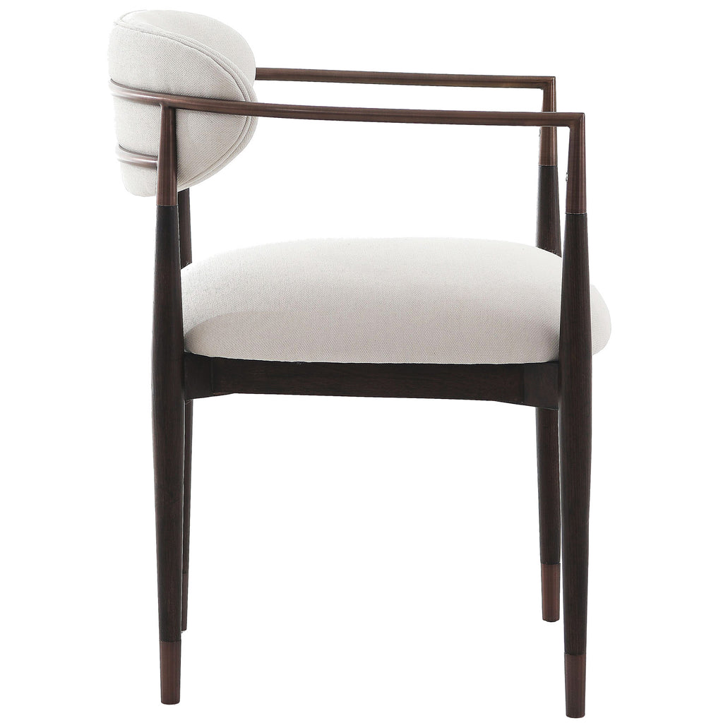 Keiichi Soho Dining Chair in Walnut and Bronze, view 5
