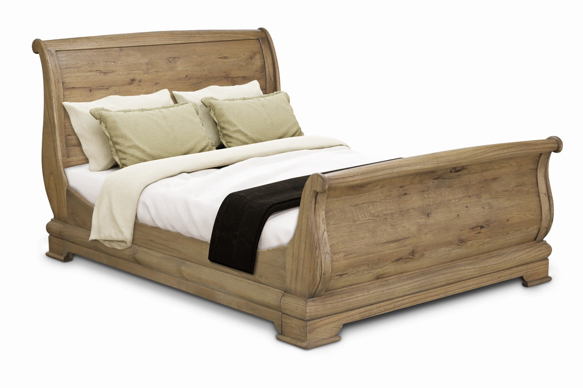Keiichi Fulbrook Oak King Size Sleigh Bed