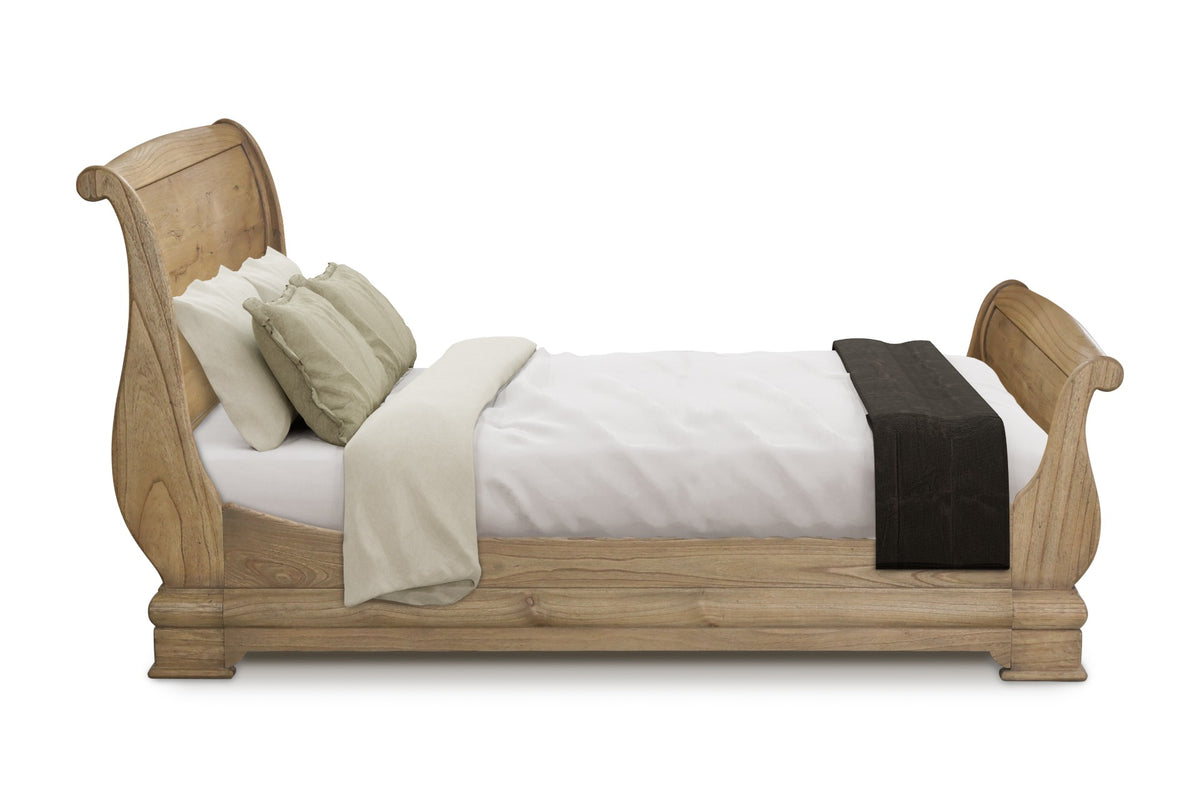Keiichi Fulbrook Oak King Size Sleigh Bed, view 5