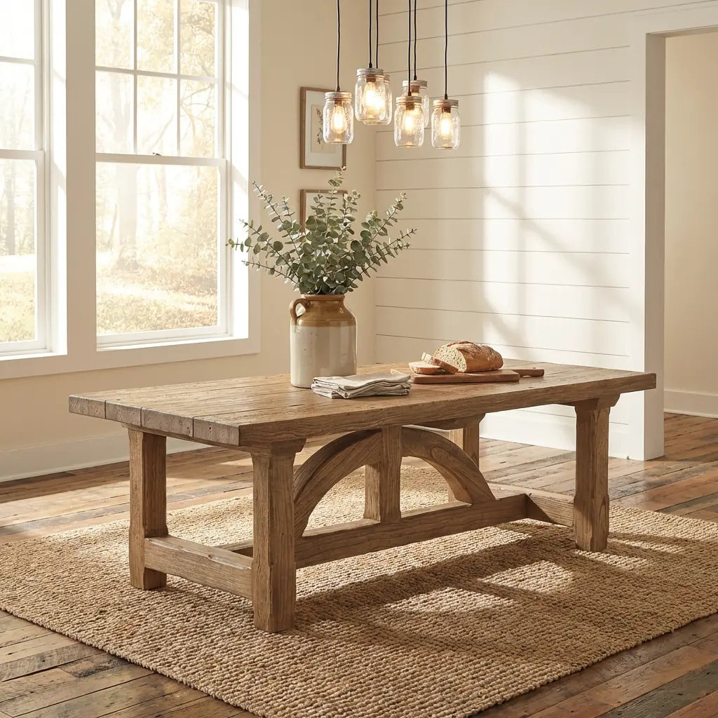 Keiichi Ironbridge Solid Oak Dining Table - 240cm, view 3