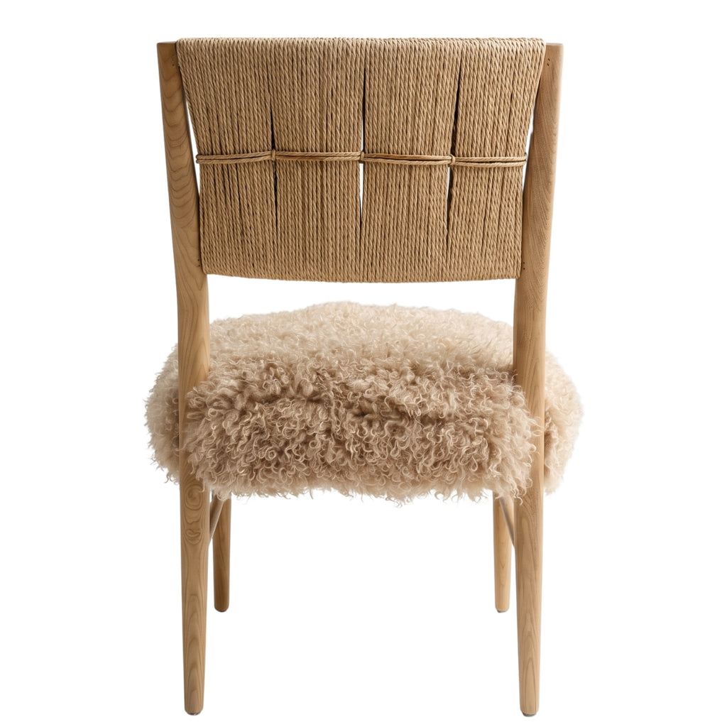 Keiichi Bourton Dining Chair in Faux Mongolian Fur, view 5