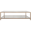 Keiichi Upton Coffee Table in Antique Brass