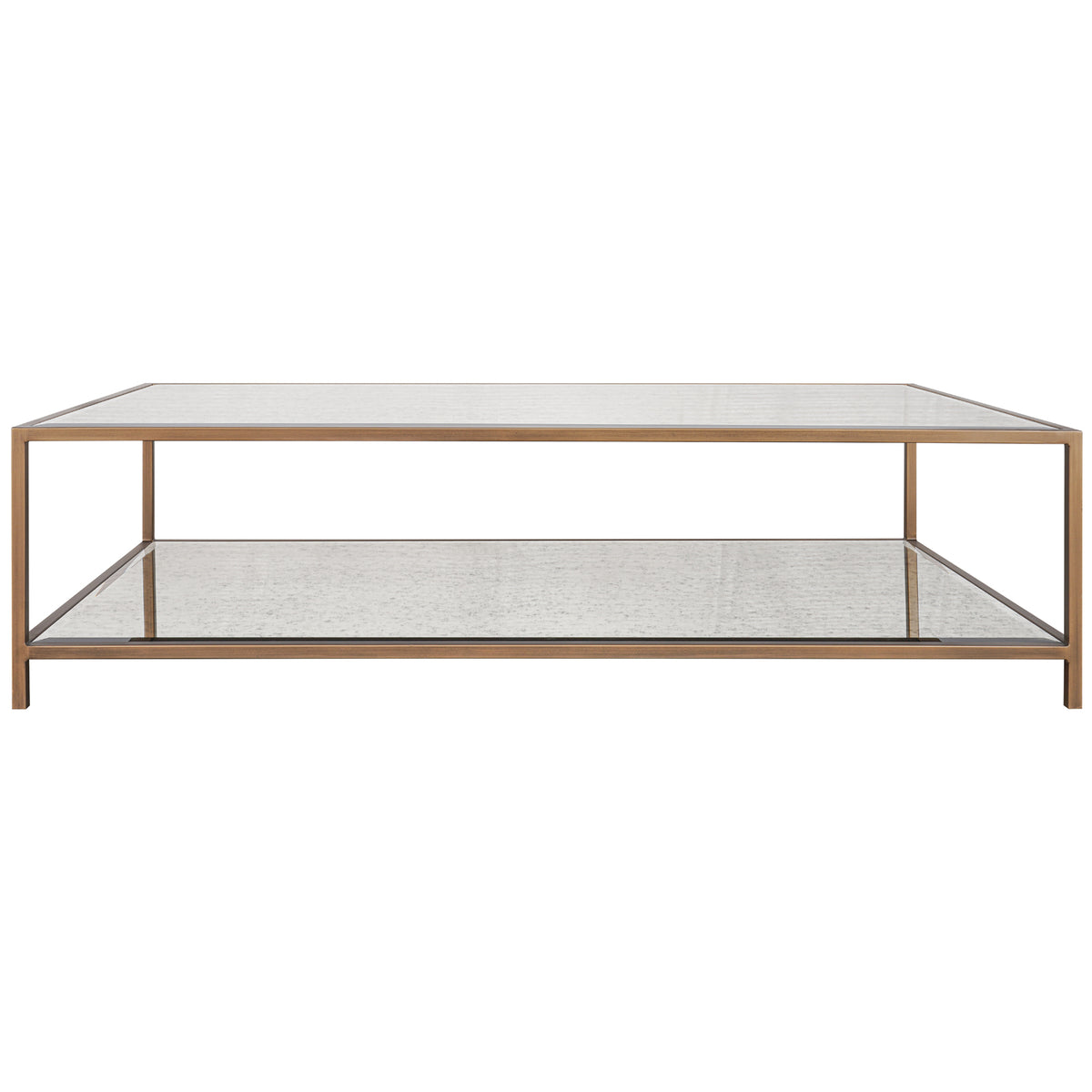 Keiichi Upton Coffee Table in Antique Brass