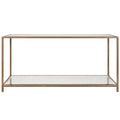 Keiichi Upton Console Table in Antique Brass