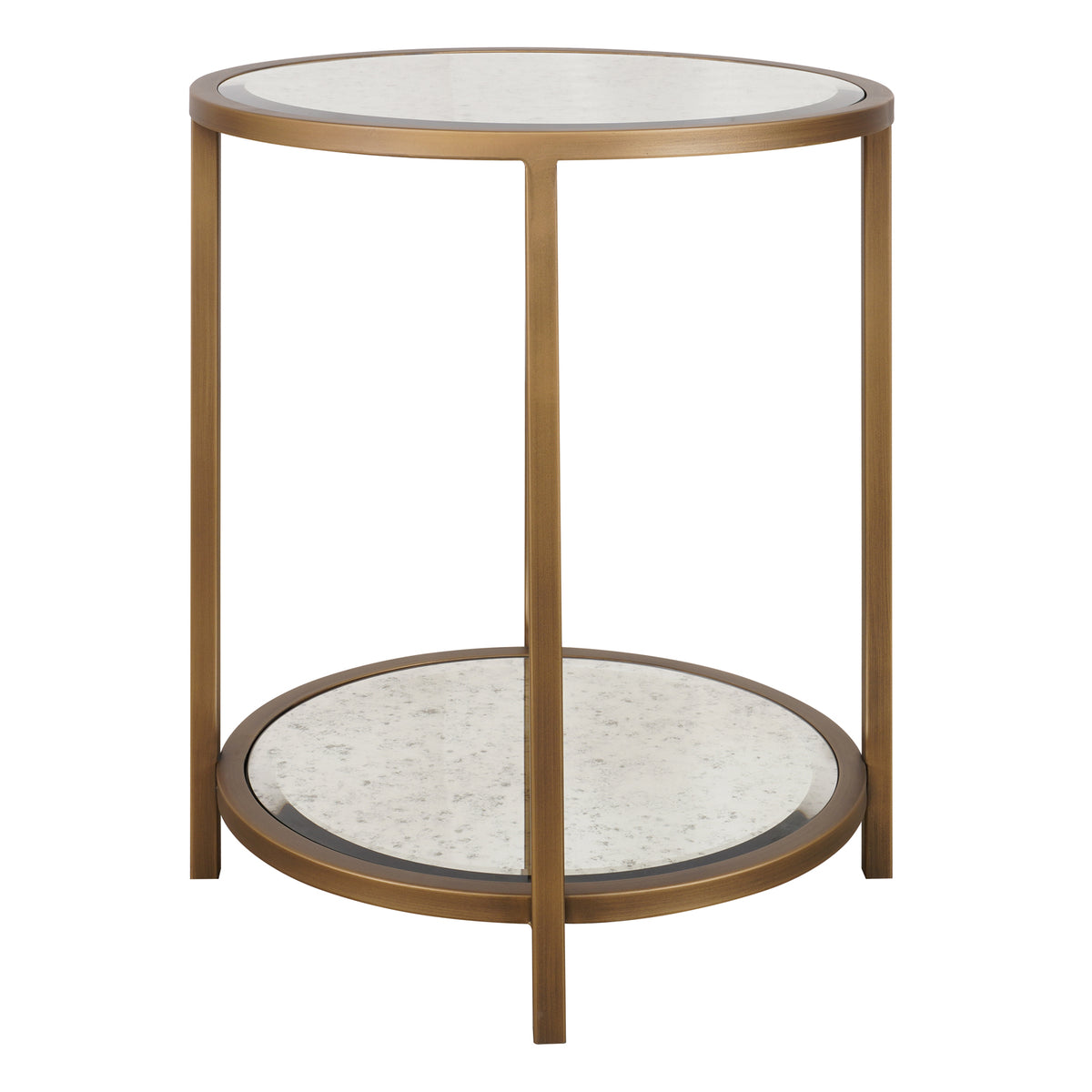 Keiichi Upton Round Side Table in Antique Brass, view 4